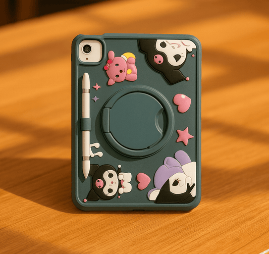 Cute Cartoon iPad Protective Case with Stand