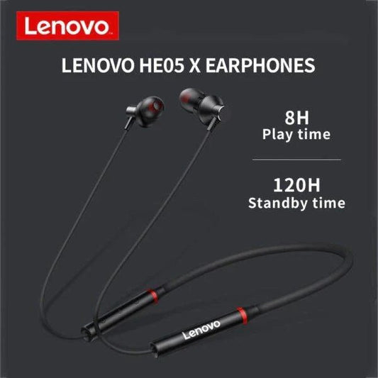 Lenovo - Hanging Neckband Wireless Headphones Product Description