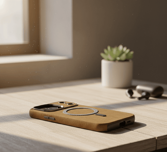 Vintage Leather MagSafe Case for iPhone Product Description