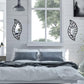 Pcs Small Mirror Wall Decor Mounted Art Leaf Mirror