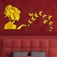 3D Acrylic Angel Fairy with Butterfly Decorative Mirror for Wall Product Description View description