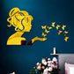3D Acrylic Angel Fairy with Butterfly Decorative Mirror for Wall Product Description View description