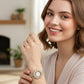 Elegant Pearl Halo Watch