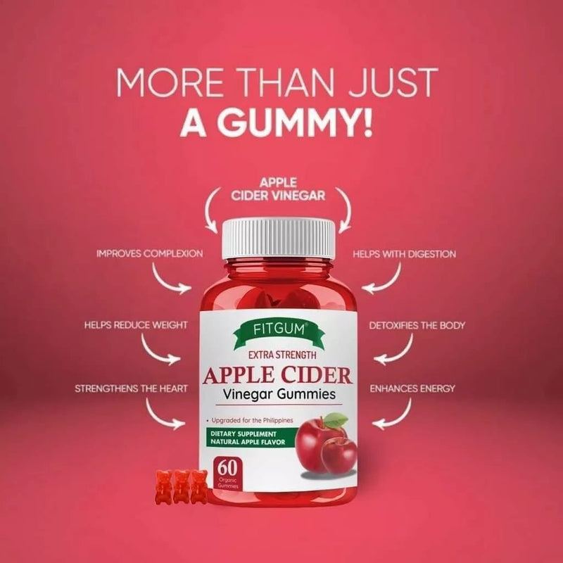 FitGum - Extra Strength Apple Cider Vinegar Gummies (Original) Product Description View description