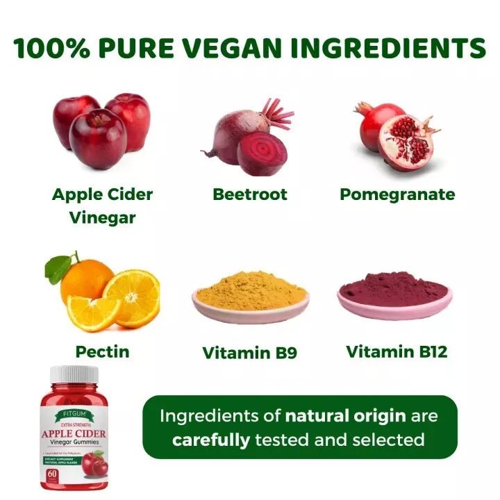 FitGum - Extra Strength Apple Cider Vinegar Gummies (Original) Product Description View description
