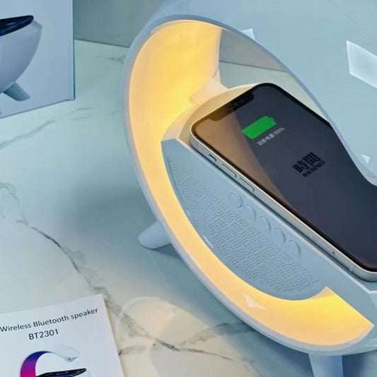 Led Wireless Charger Speaker Product Description