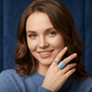 Turquoise Oval Crystal Statement Ring