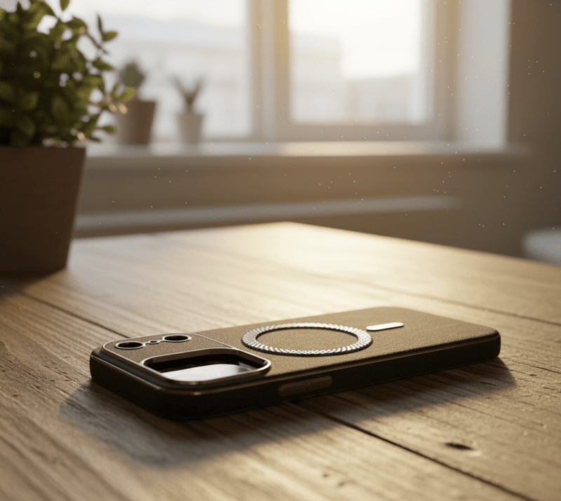 Vintage Leather MagSafe Case for iPhone Product Description