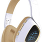Wireless Headphones with LED Speedometer Display
